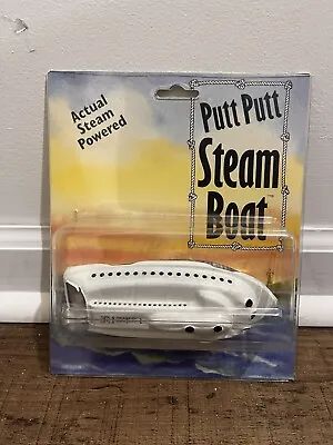 Vintage Putt-Putt Steamboat Toy Tin Steam Powered Tug Boat New Unopened • $5