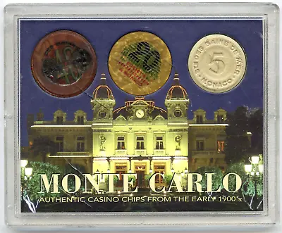 Monte Carlo Authentic Casino Chips From Early 1900s Set Monaco - E797 • $30