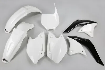 UFO Complete Plastics Kit White KAKIT208047 For Kawasaki KX250F 4-Stroke 2007 • $121.15