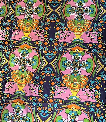 EXTREMELY RARE Vintage 1970s Peter Max Pop Art Bedspread/Tapestry 99x79 Approx. • $450