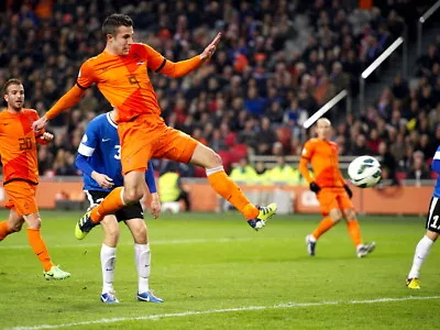 V4441 Robin Van Persie Goal Jump Amazing Soccer Football Decor WALL POSTER PRINT • $45.95