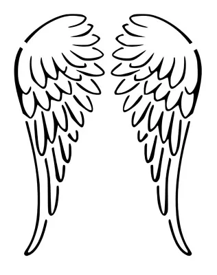 £3.95 • Buy Angel Wings Vinyl Decal Sticker Memorium Love Memories Self Adhesive Decor