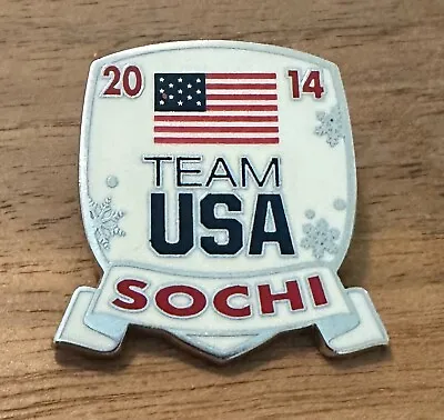 Sochi 2014 Team USA Flag USA National Olympic Committee NOC Olympic Pin • $6