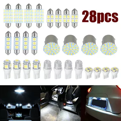 Interior LED Light Bulbs Kit For Vehicle Car Dome License Plate Lamp Accessories • $23.31