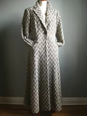 £244.99 • Buy M&S Long WOOL Coat Trench 16 14 M&S Tweed Victorian Riding Fit Flare Italian