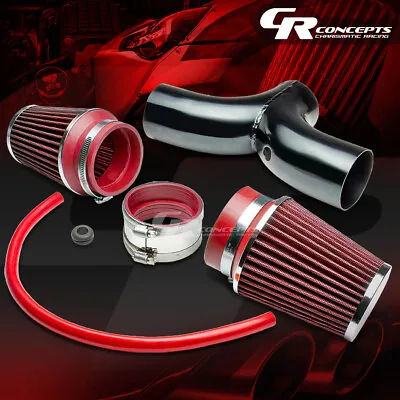 For 97-04 Chevy Corvette C5 Ls1/ls6 Dual Intake Piping/pipe+3.5  Red Air Filter • $55.99