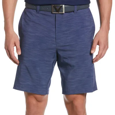 Callaway Golf Men's Active Waist Performance Horizontal Herringbone Shorts NEW • $23