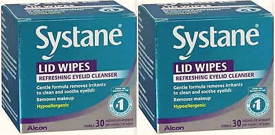 SYSTANE Lid Cloths Eyelid Cleansing 30 Ct ( 2 Boxes ) ^ • $22.59