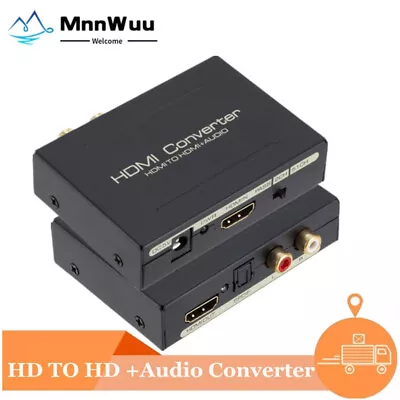 HDMI To HDMI+Audio Adapter Digital DAC To RCA Coax SPDIF Converter 3.5MM • $13.99
