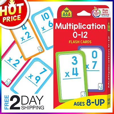 Multiplication Flash Cards Age 8+ 3rd 4th Grade Kids Elementary Math Workbook • $7.50