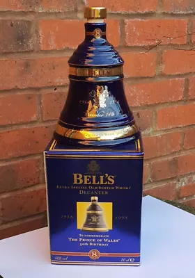 Bells Wade Whisky Decanter Prince Of Wales 50th Birthday (Empty) • £45