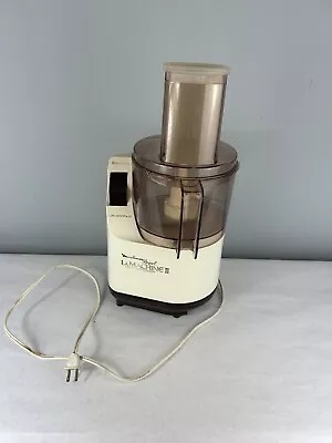 Moulinex La Machine II Food Processor & 2 Blades  Vintage TESTED Works • $50