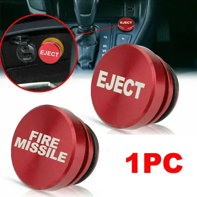 Red Fire Missile Eject Button Car Cigarette Lighter Plug Cover 12V Replace Parts • $7.47
