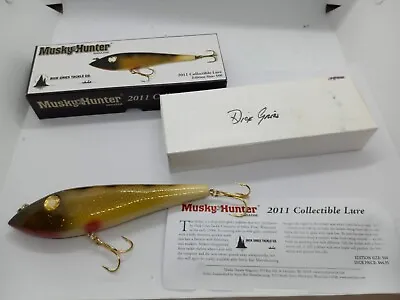 2011 Musky Hunter Collectible Lure Dick Gries Jerkbait Musky Lure #187/500 • $54.99