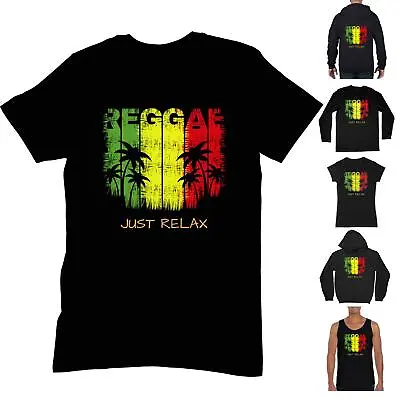 £12.95 • Buy Reggae Just Relax T Shirt - Rasta Jamaica Bob Marley