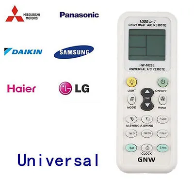 $13.99 • Buy Universal A/C Air Conditioner Remote Control Air Con ALL MAJOR BRANDS LCD DGS