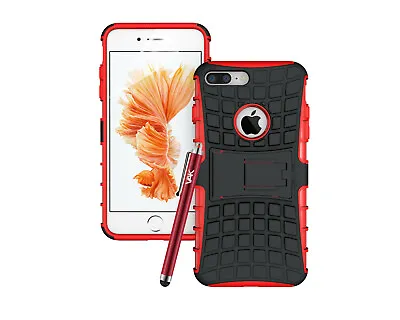 For IPhone 8 7 Plus Case Heavy Duty Hybrid Shockproof Protective Armor Cover • £5.95