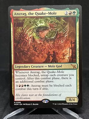 ANZRAG THE QUAKE-MOLE Murders At Karlov Manor MKM Magic MTG NM CARD • $7.50