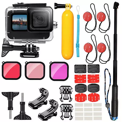 For   Hero 9/10 Diving Set Waterproof Case+Filter+Selfie Stick +Buoyancy Rod • $55.42