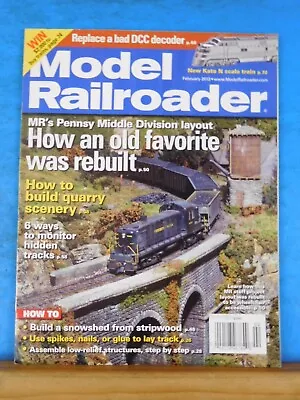 Model Railroader Magazine 2013 February Build A Quarry Snowshed From Stripwood • $5