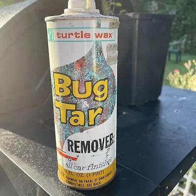 VTG Turtle Wax Bug & Tar 1 Pint Can Automobile Chicago Illinois Garage Gas Oil • $14.99