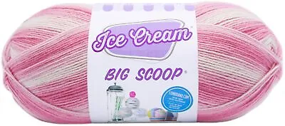 Lion Brand Ice Cream Big Scoop Yarn-Strawberry 922-207 • £22.56