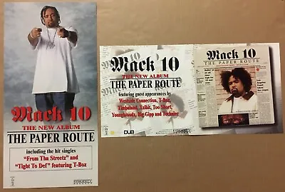 MACK 10 Vintage DOUBLE SIDED 2000 PROMO POSTER FLAT For Paper Route CD 12x24 USA • $29.99