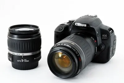 Canon EOS Rebel T4i / EOS 650D 18.0MP 18-55/55-200mm [Exc W/8GB SD [147] • $873.62