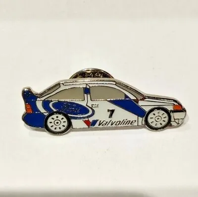 Ford Escort Valvoline No.7 WRC Rally Pin BADGE 1990s • £4