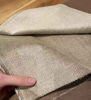 Stretchy Cotton Corduroy Fabric - Silvery Minky Sable Brown - Sold By The Metre • £16