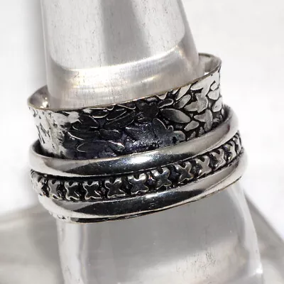 925 Silver Plated-Vintage Style Ethnic Gemstone Ring Jewelry US Size-9 JW • $2.99