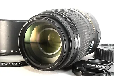 Nikon AF-S NIKKOR 55-300mm F/4.5-5.6G ED DX VR Lens W/covers Hood Pouchfilter • $299