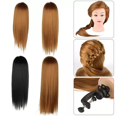 24/26/30  Salon Hair Training Head Hairdressing Styling Mannequin Doll + Clamp • £12.19