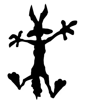 £3.16 • Buy Cartoon Coyote Crash/Splat Vinyl Decal Sticker Car  Toolbox Helmet Window Laptop