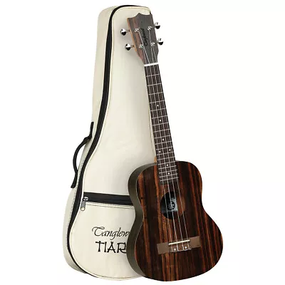 $177.95 • Buy Tanglewood TWT19B Tiare Tenor Ukulele All Figured Ebony W/Gig Bag