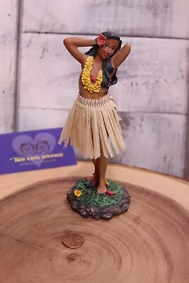 Vintage 1960 Chalkware Dancing Hula Girl Arms Raised Bobble  • $60