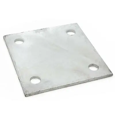 Chain Link 6  X 6  X 1/4  Square Weldable Surface Mount Floor Flange Base Plate • $20