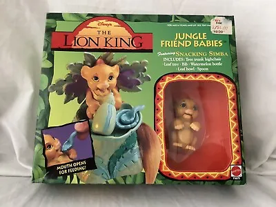 Vintage 1994 Disney's The Lion King Jungle Friend Babies Snacking Simba Mattel • $25