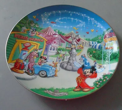Disney Walt Disney World 25th Anniversary Plate Mickey's Toon Town Fair #7 • $24.99