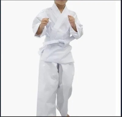 Martial Arts Karate Uniform / BOLD Lightweight - WHITE -- Size 0 00 000 1 • $23.75