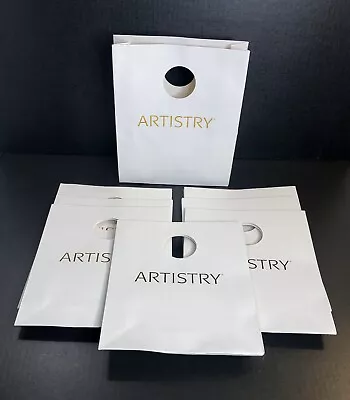 Artistry Gift Shopping Bags Lot Of 8 Gold Embossed Name 9.5in X 8in X 2.5in  • $9.99