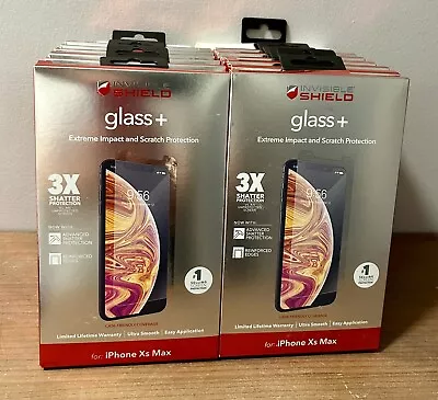 ZAGG Invisible Shield Glass+ Extreme IPhone Xs Max  ( Lot Of 13 ) • $30