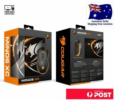 $55 • Buy NEW Cougar Minos-XC Gaming Combo (XC Mouse + Speed XC Pad) Mouse And Mousepad