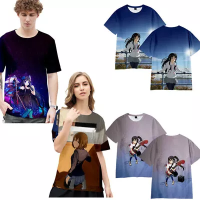 Men Women Anime K-ON! 3D Print T-Shirt Summer Short Sleeve Casual Tee Tops • $15.19