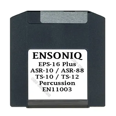 $24.99 • Buy Ensoniq EPS-16 Plus, ASR-10 & 88, TS-10 & 12 100MB Zip Disk Percussion EN11003