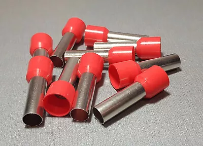 2/5/10Pcs E35-25 2AWG 35mm² RED Insulated Ferrule Bootlace Terminal Crimp • $7.55