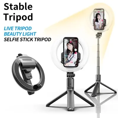 5  Ring Light With Tripod Stand 360° Rotation Selfie Stick Mobile Mount For Live • $34.99
