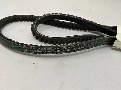 9490 Gates Green Stripe XL Cogged V-Belt Made In USA 13A1245 Cogged V-Belt • $14.99