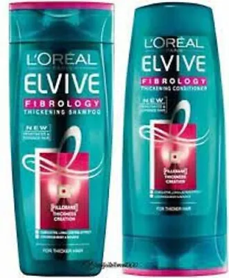 £8.95 • Buy L'Oreal Elvive Fibrology Thickening Shampoo BIG 400ml AND Conditioner 300ml