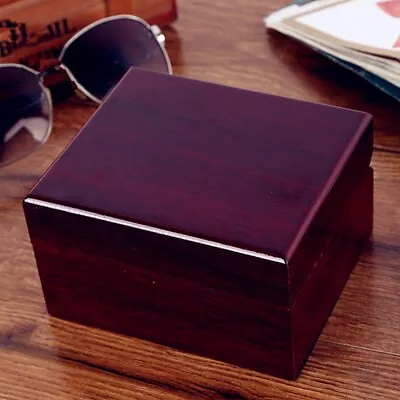 Wooden Jewellery Display Case Vintage Wood Watch Box Case Watch Organizer • $17.79